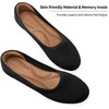 Reimferce Flats for Women Ballets Shoes: Black 7.5 Comfortable Knitted