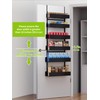 NQW 6-Tier Door Organizer, Heavy Duty Hanging Basket Spice Rack
