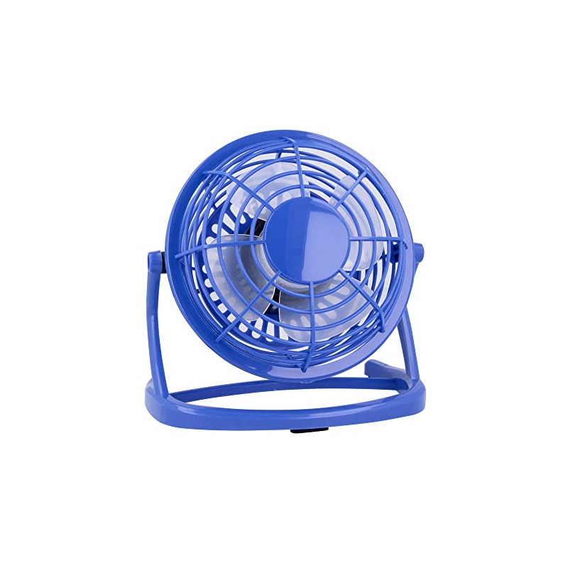 REY Mini USB Laptop Desktop Fan Silent Rotating Blue