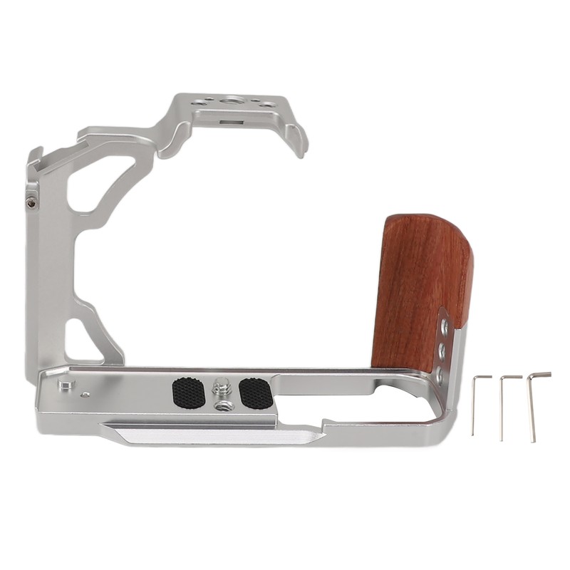 Camera Cage with Wood Handle Anodized Anti Slip Easy To