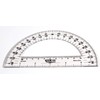 hand2mind Clear, Plastic, Student Math Protractor Set for Classroom (Pack