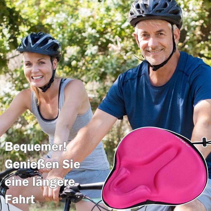 Daway C6 Comfortable Bicycle Saddle Cover with Foam Gel Padding,