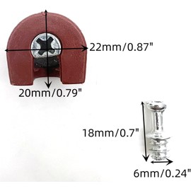 XMHF 20 Pieces Thread Cam Lock Shelf Support Pin Cam Lock Cabinet Shelf Support Holder Bracket Studs Pins for Furniture Kitchen Cabinet, Brown