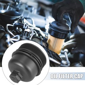 X AUTOHAUX Jeep Wrangler JK Nitro Car Oil Filter Cap Assembly Housing for Chrysler Voyager V 68032205AA
