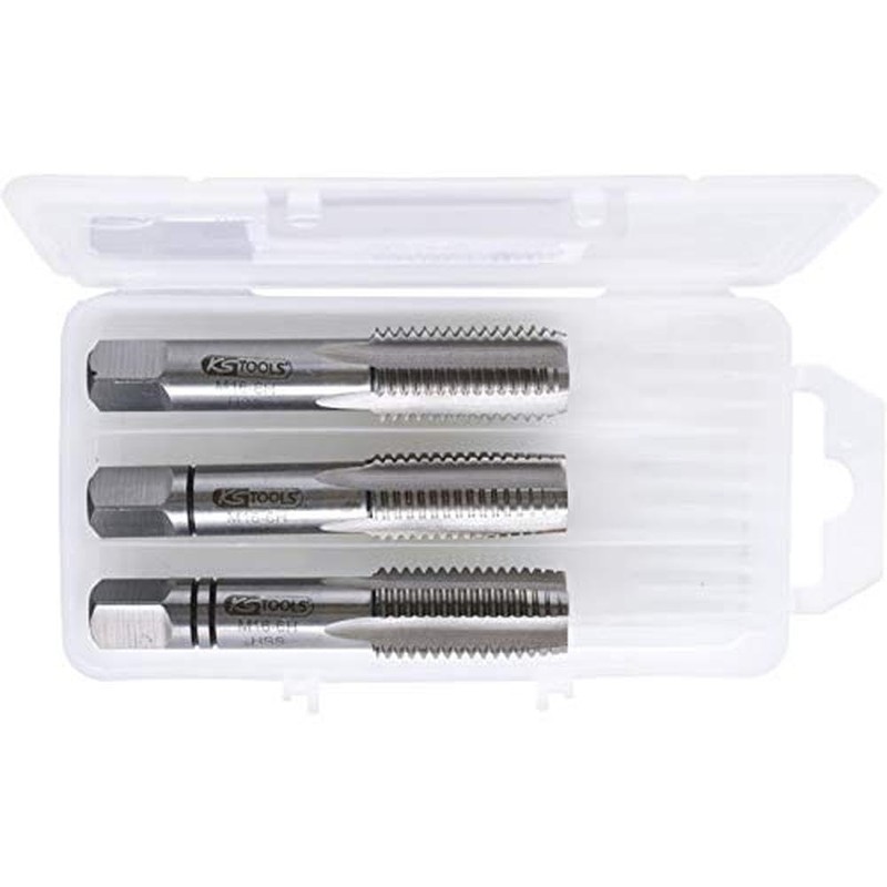 KS Tools 331.0030 HSS tap set M, 3pcs, M3,0x0,5