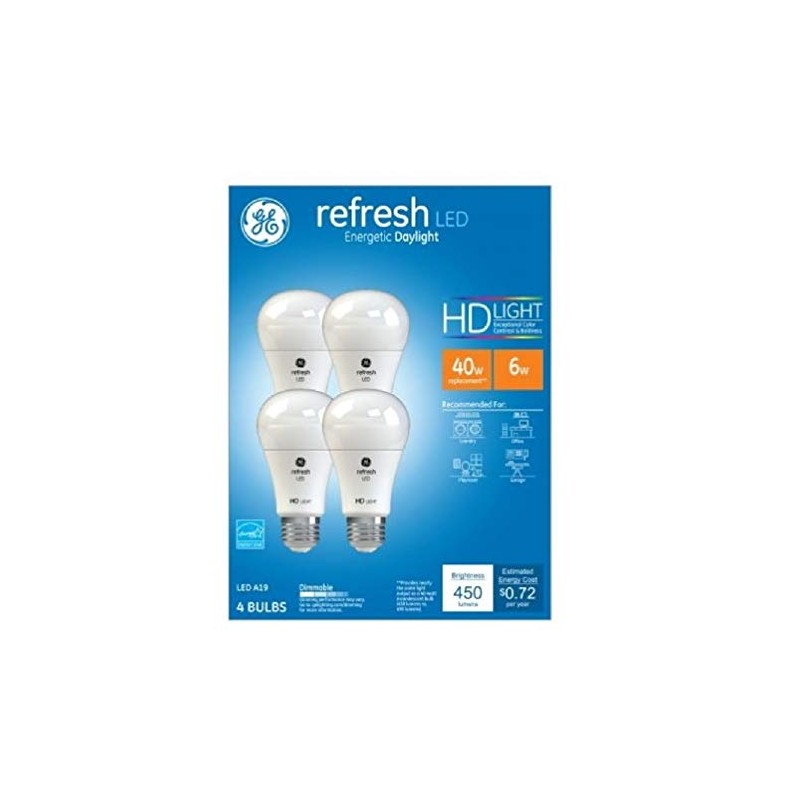 LED BULB A19 40W DL 4PK