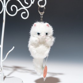 Bamboo Shoot Bubble Bubble Doll Keychain Persian Cat Plush Toy 68326