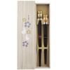 Issho Couples Chopsticks Painted Chopsticks Ausplownia Box Rakugi Rabbit 2