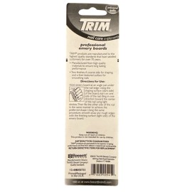 TRIM #00541 Trim Emery Boards 8-Pack Long Dual-Sided Nail File Professional Quality