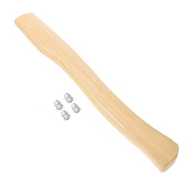 GANAZONO Wood Axes Handle Replacement, 38cm Camps Axes Handle Wood Camping Hatchet Handle Hammer for Home Outdoor Garden Chopping Splitting Hand Tools