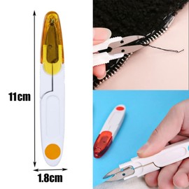 Yarn Scissors Small, 8 Pieces Fabric Scissors Sewing Small, Small Scissors, Thread Cutter Scissors with Lid for Cutting Stitch Embroidery, DIY Project Supplies, Fishing Line, Small Plants