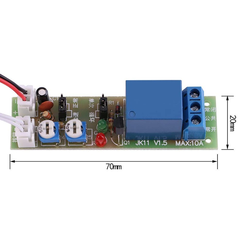 1pc DC 5V/12V/24V Adjustable Times Switch Module Delay On/Off Timer