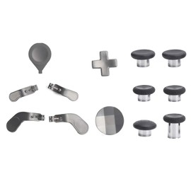 Metal Controller Thumbsticks Set, Detachable Game Controller Button Paddles Set for ONE Elite Series 2