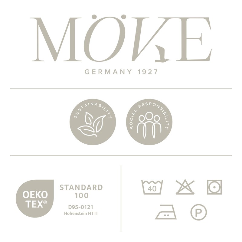 MÖVE Noblesse Pillowcase 80 x 40 cm 100% Cotton White/Champagne