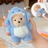 SNLN 4 Pcs Teddy Bear Plush Keychain, 6'' Stuffed Bear