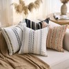 DAPTSY Boho Throw Pillow Covers Striped Pillow Covers 18x18 Inch