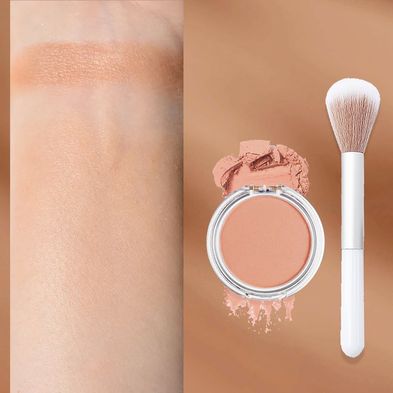 Blushers for Cheeks Make Up, Peach Blusher Pink Blush Palette,