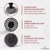 Cuisinel Cast Iron Chainmail Scrubber + Pan Scraper - Ergonomic