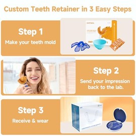 Custom Clear Retainers - Invisible Teeth Retainer for Adults & Teens - Comfortable & Durable Orthodontic Retainer