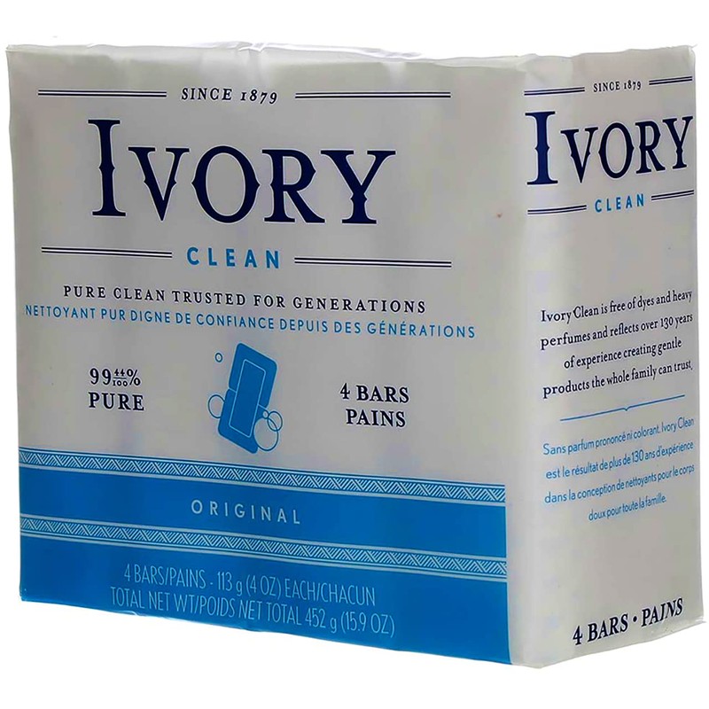 Ivory Soap Bath Original Ivory Bar Soap Unisex 4 x