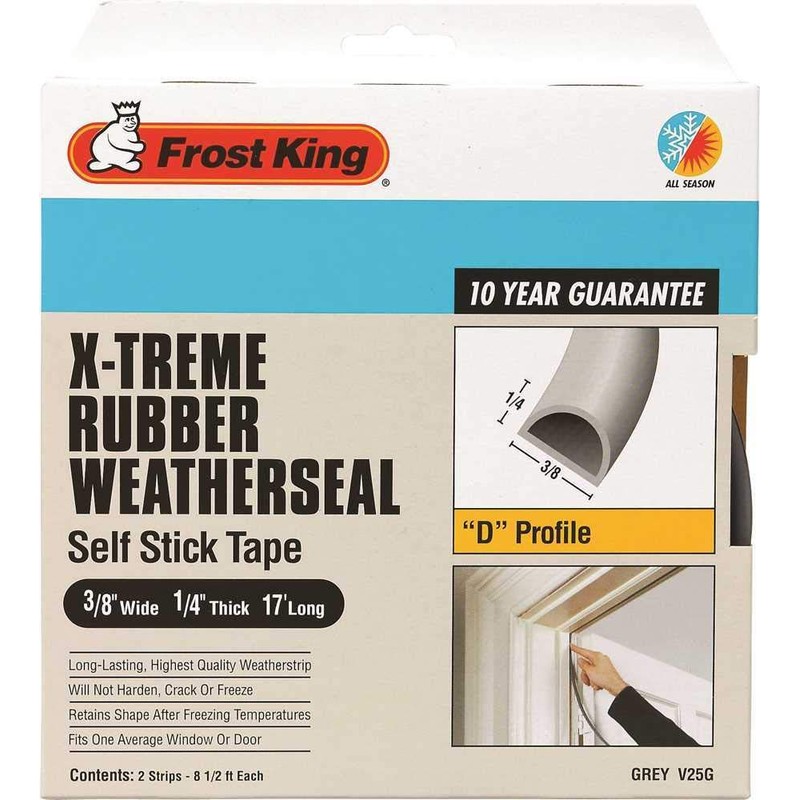 Frost King Weatherseal Tape V25WA, 5/16 in W, 17 ft