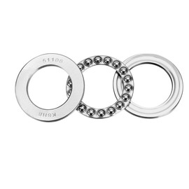 sourcing map 51106 Thrust Ball Bearing 30mm x 47mm x 11mm Chrome Steel ABEC3 Single Row Roller