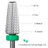 (B) 5 Pieces Nail Drill Bits Tungsten Carbide 5 in