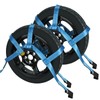 Set of 2 Tow Dolly Straps with Flat Hook, Blue
