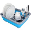 cartrend Caravan Dish Drainer Foldable Dish Drainer Plate Glasses Cup