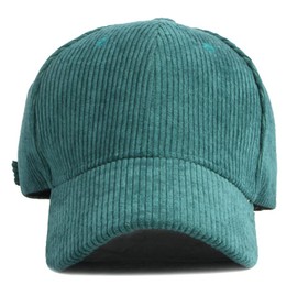 XRDSS Unisex Corduroy Baseball Cap Adjustable Classic Sports Hat Outdoor Solid Caps (Army Green)
