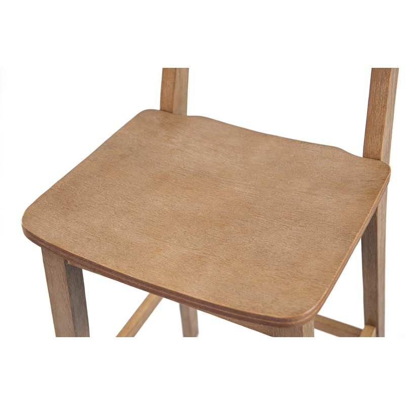 Boraam Torino Bar Height Wood Kitchen Bar Stool - Barnwood