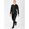 JAKO Women's Challenge Tracksuit Bottoms Black/Citro, 40