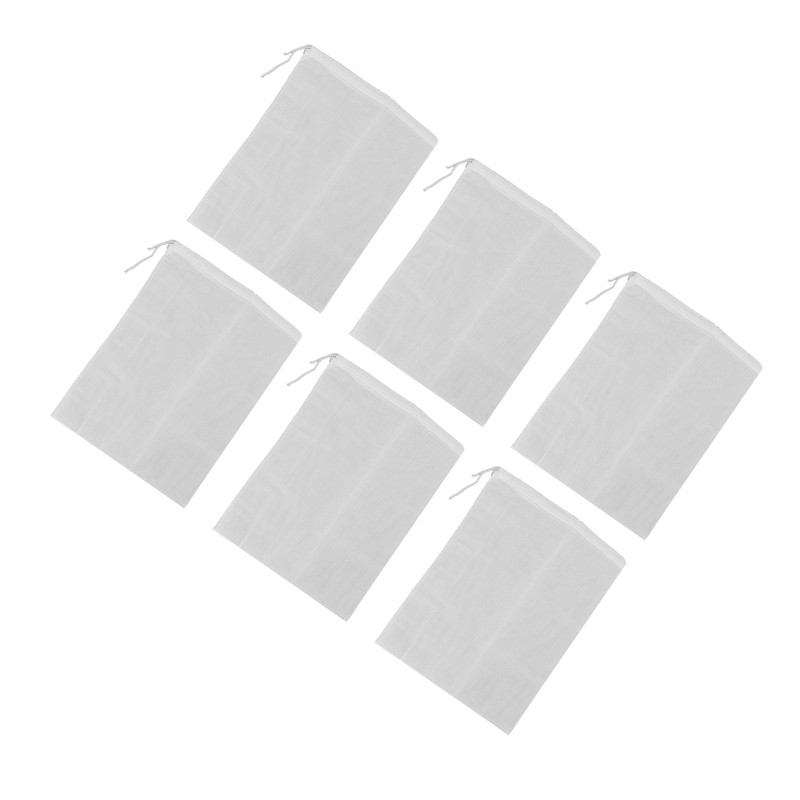 12Pcs Reusable Empty Tea Bags Drawstring Spice Cheesecloth Soup Bags