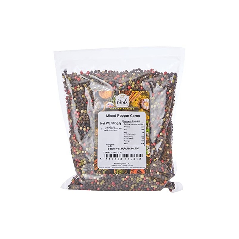 Old India Mixed Pepper Corns 500 g