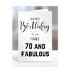 70th Birthday Card for FIANCÉ, Happy Birthday, Gifts for Men