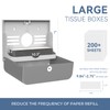 PLUSSEN Paper Towel Dispenser Wall Mount, Adhesive No Drilling Multifold