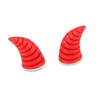 VekAuto 2pcs Threaded Car Motorcycle Helmet Bull Horn Style Decoration