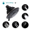 BRIGHT SHOWERS Shower Head High Pressure Rain Showerhead 5 Spray