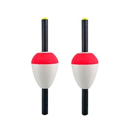 Thill Fish'N Foam Float Classic Fishing Bobber, Pearl/Oval Floats, Fishing Gear and Accessories, 2 Pack, 1 1/4", Pearl/Oval Slip-Stick