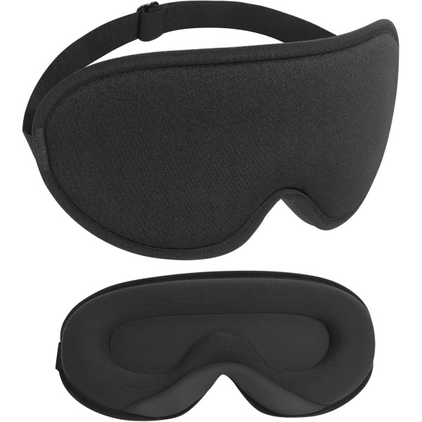 HIKLOKT Sleep Eye Mask, Zero Pressure Sleeping Ergonomic 3D Contoured