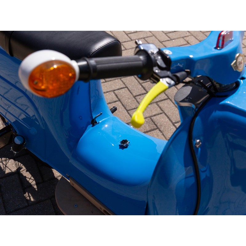 CNC Star Grip Nut Aluminium Anodised Green with Rubber Washer