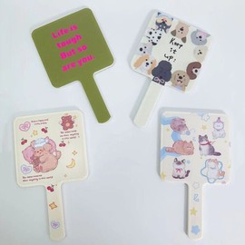 Mini Hand Mirror Carry Tuck Portable Makeup Hand Makeup Mirror - LIFE / 미니 손거울 캐리턱 휴대용 메이크업 핸드 화장 미러 - LIFE