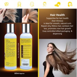 ERURÁ Premium: Pure Sweet Almond Oil | 120ml | 100% Pure & Natural | Multi-Use for Dry, Sensitive Skin | Hair | Massage | Aromatherapy | Cold Pressed & Therapeutic Grade