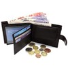 ODS:UK Mens RFID Blocking Safe Soft Leather Tri Fold Wallet