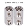 Aramox 2pcs Power Cord Extension Terminal Audio Cable Joiner Coupler,