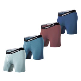 BAMBOO COOL Men’s Underwear Boxer Briefs with Fly Soft Comfortable Breathable Underwear for Men Multipack