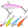 Metal Blade Baits for Bass Fishing Lures, 5pcs Hard Metal