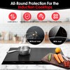 KitchenRaku Induction (Magnetic) Cooktop Protector Mat, Black, 20.4x30.7in