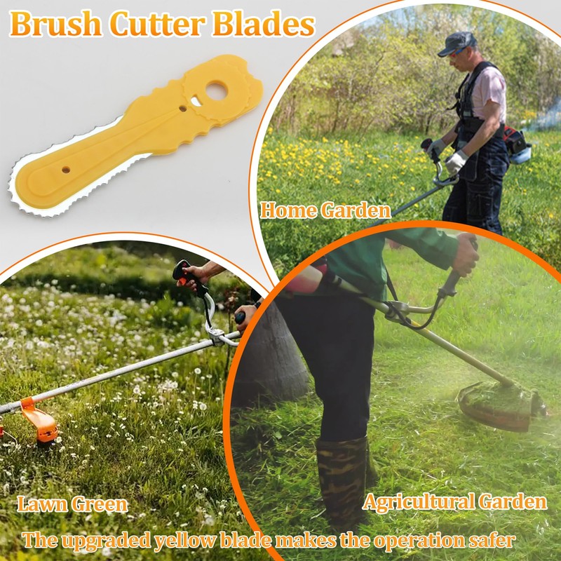 Aillsa Brush Cutter Blades Set (6 pcs) Compatible with Weed