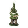 Resin Outdoor Garden Decorative Statuary,Gnome with Frog